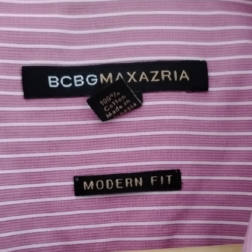 BCBGMaxAzria Pink and White Striped Top